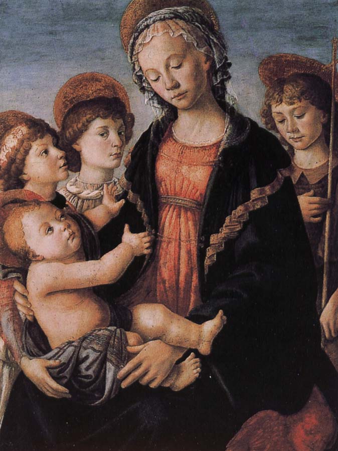 Sandro Botticelli Our Lady of Angels with the two sub